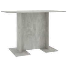 Eettafel 110X60X75 Cm Bewerkt Hout Betongrijs