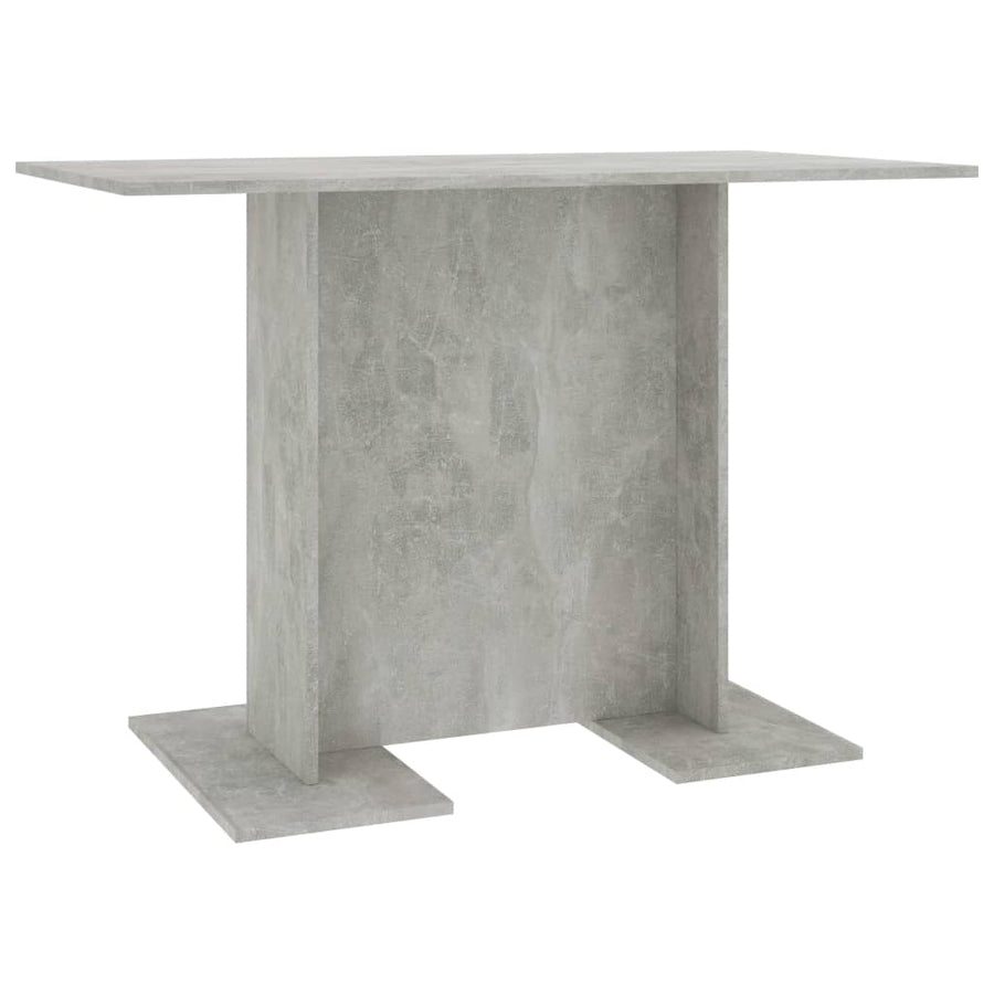 Eettafel 110X60X75 Cm Bewerkt Hout Betongrijs