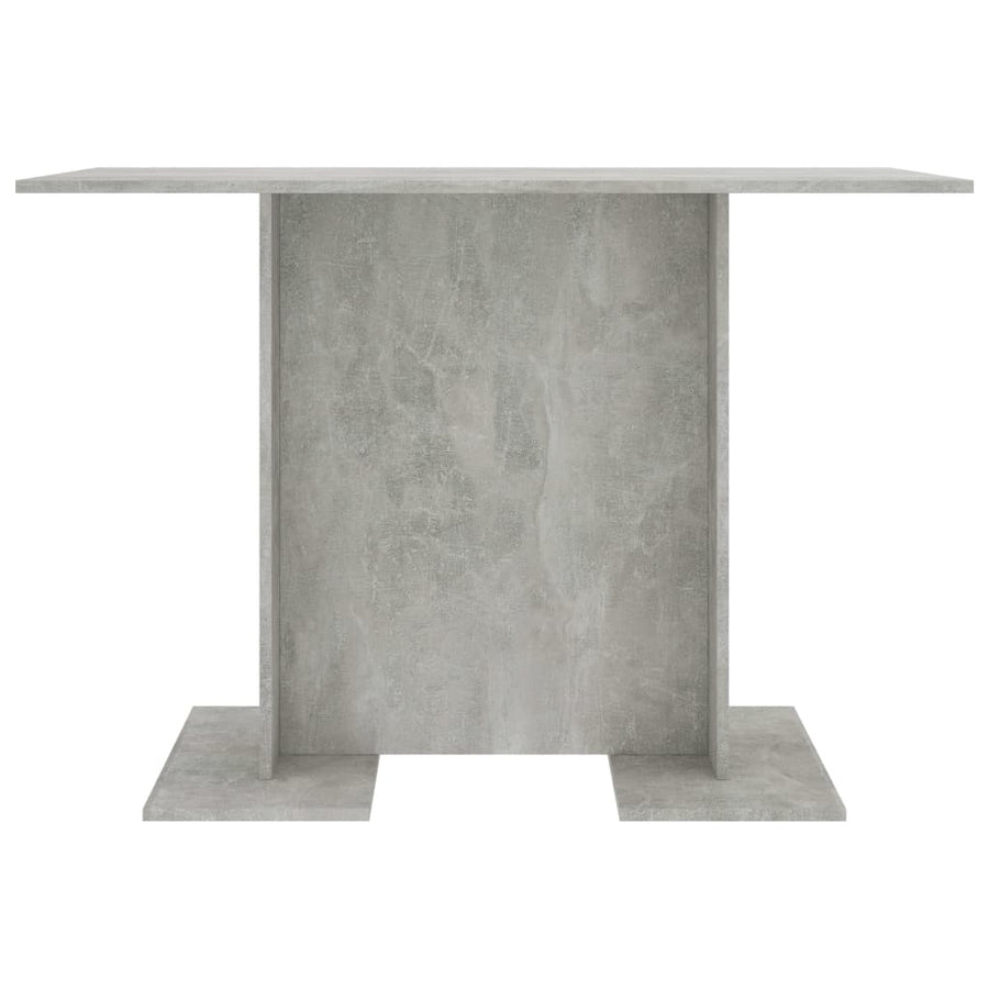 Eettafel 110X60X75 Cm Bewerkt Hout Betongrijs