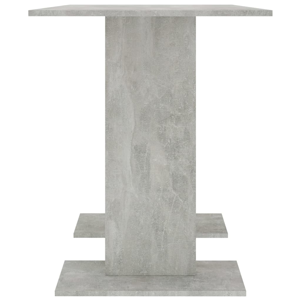 Eettafel 110X60X75 Cm Bewerkt Hout Betongrijs