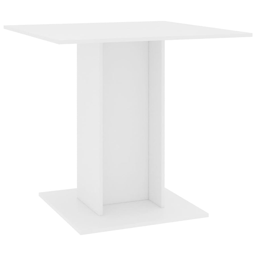 Eettafel 80X80X75 Cm Spaanplaat Wit