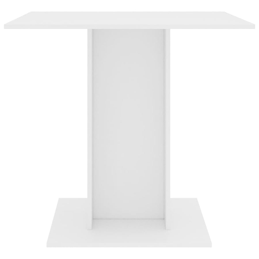 Eettafel 80X80X75 Cm Spaanplaat Wit