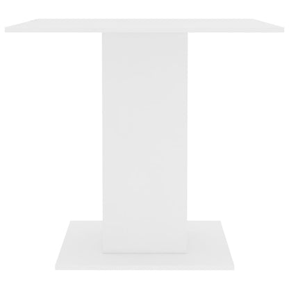 Eettafel 80X80X75 Cm Spaanplaat Wit