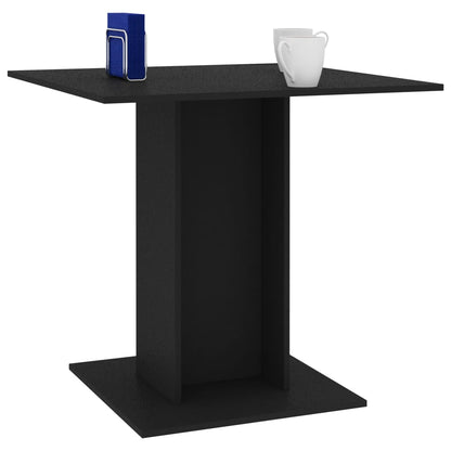 Eettafel 80X80X75 Cm Spaanplaat Zwart