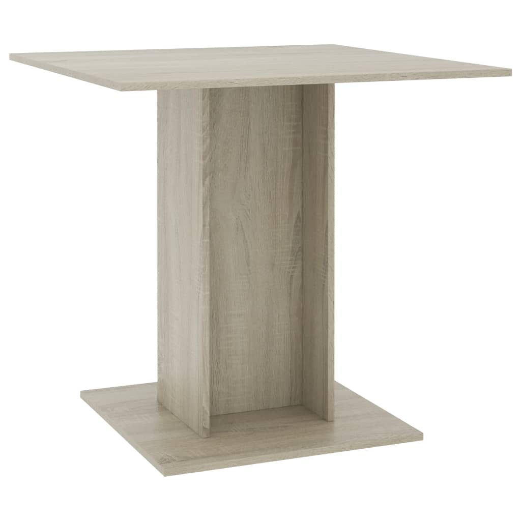 Eettafel 80x80x75 cm spaanplaat sonoma eikenkleurig Sonoma eiken