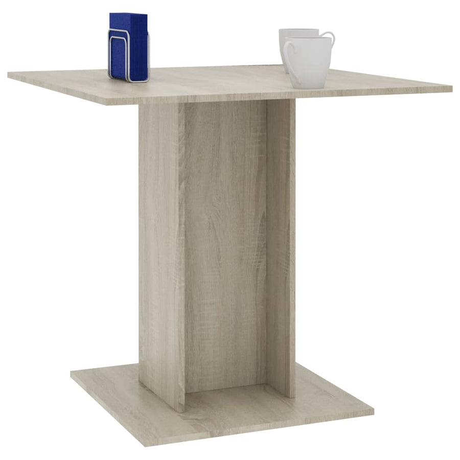 Eettafel 80x80x75 cm spaanplaat sonoma eikenkleurig Sonoma eiken