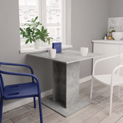 Dining table 80x80x75 cm treated wood concrete grey