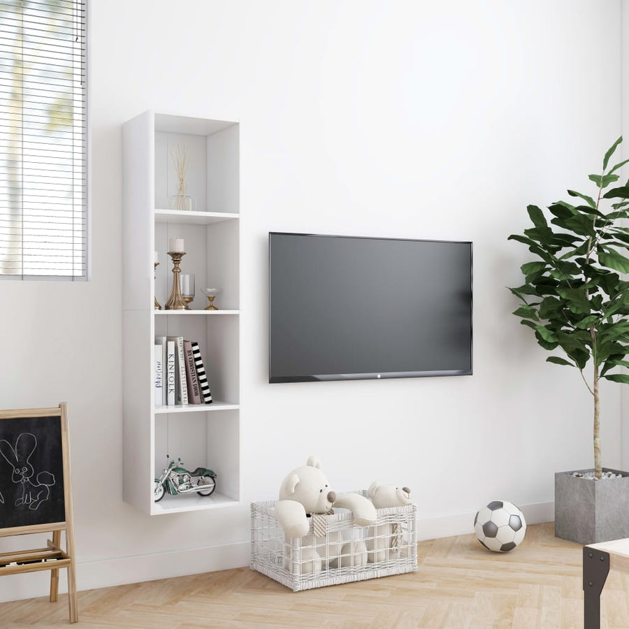 Boekenkast/Tv-Meubel 43X30X36 Cm Wit