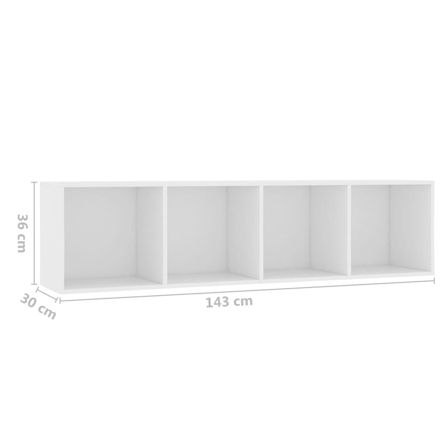Boekenkast/Tv-Meubel 43X30X36 Cm Wit