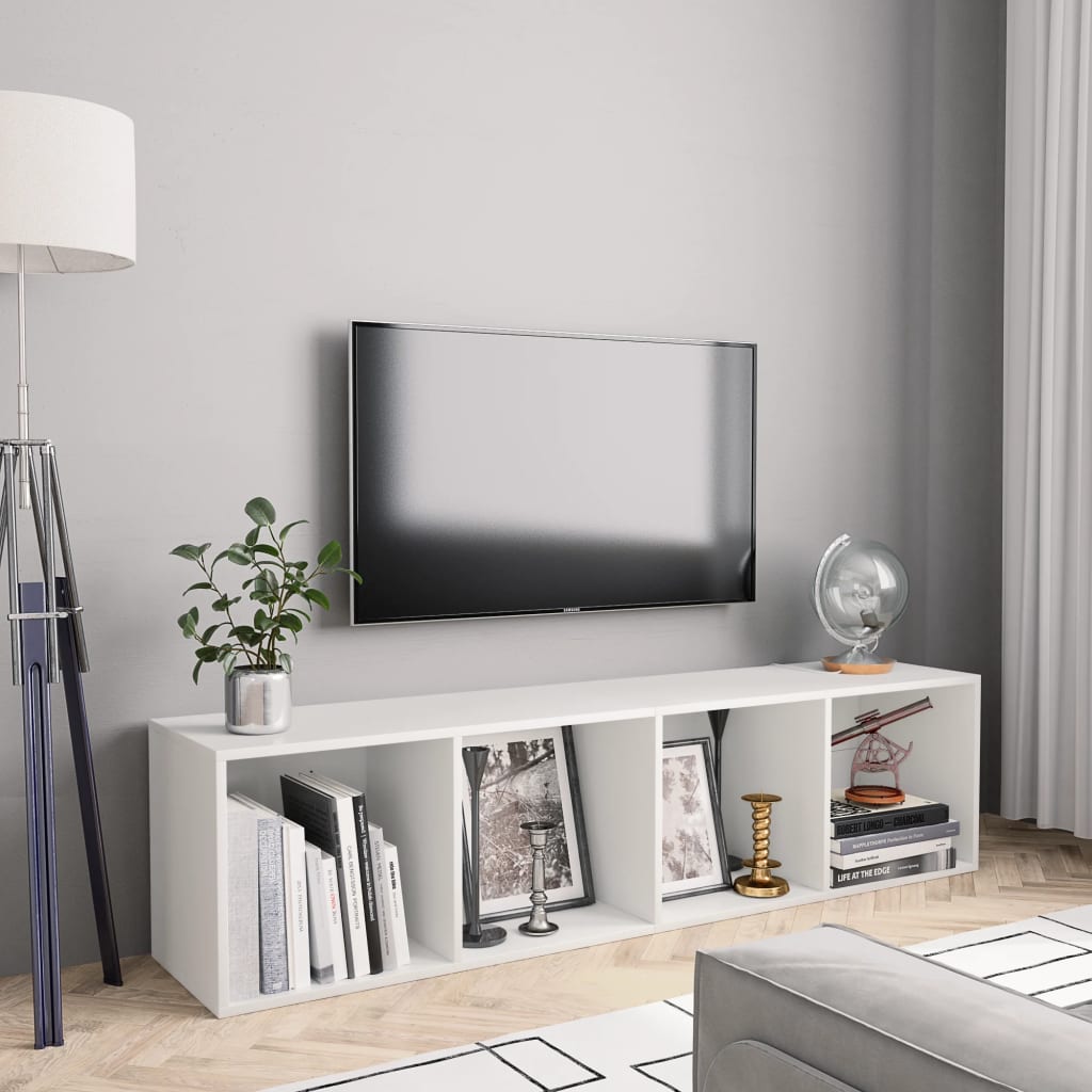 Boekenkast/Tv-Meubel 43X30X36 Cm Wit
