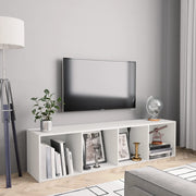 Tv-meubel 143x30x36 cm wit bewerkt hout