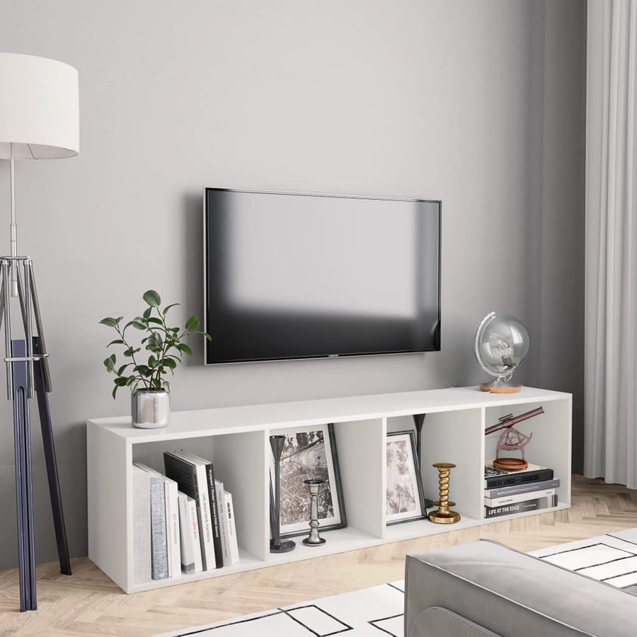 Boekenkast/Tv-Meubel 43X30X36 Cm Wit