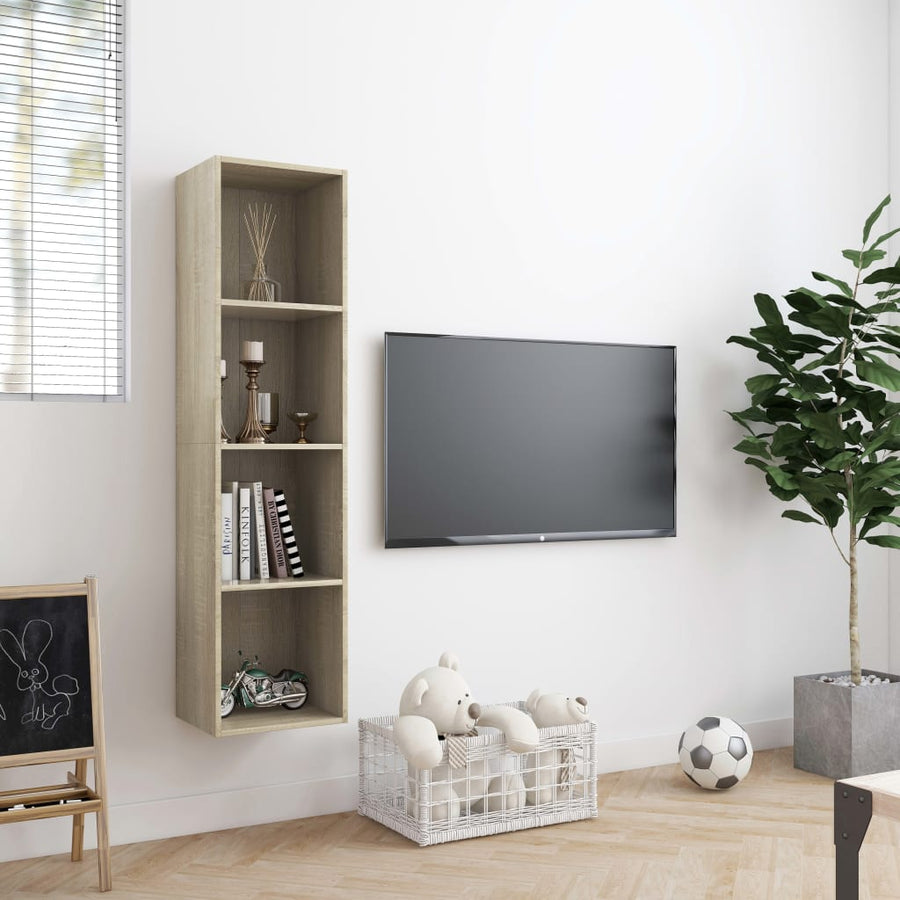 Boekenkast/Tv-Meubel 43X30X36 Cm Kleurig Sonoma eiken