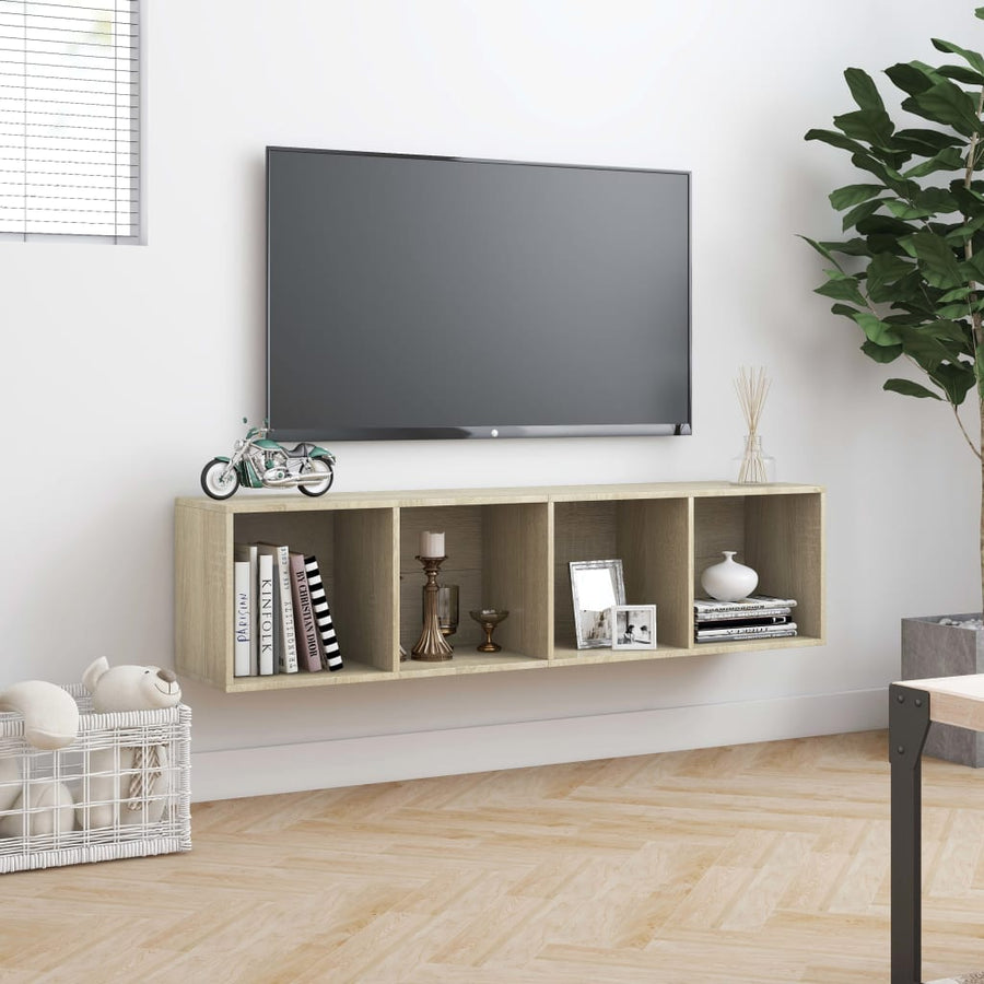 Boekenkast/Tv-Meubel 43X30X36 Cm Kleurig Sonoma eiken