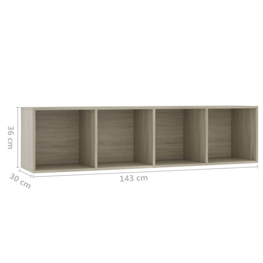 Boekenkast/Tv-Meubel 43X30X36 Cm Kleurig Sonoma eiken