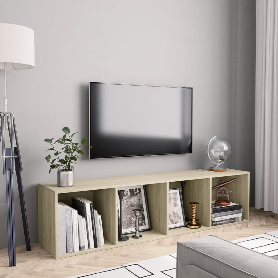 Boekenkast/Tv-Meubel 43X30X36 Cm Kleurig Sonoma eiken