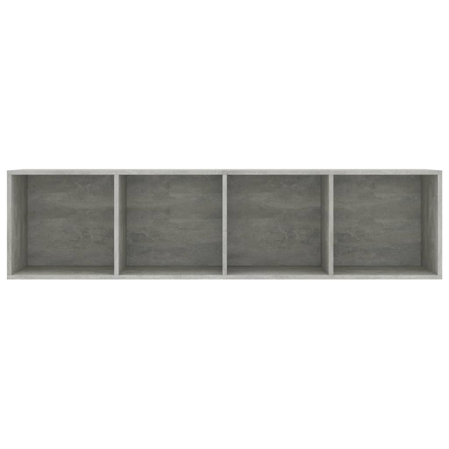 Boekenkast/tv-meubel 143x30x36 cm betongrijs Betongrijs