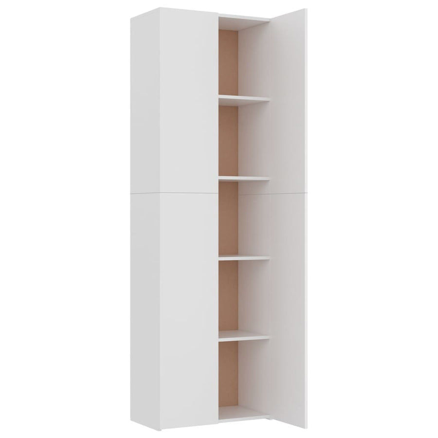 Kantoorkast 60X32X90 Cm Bewerkt Hout Wit