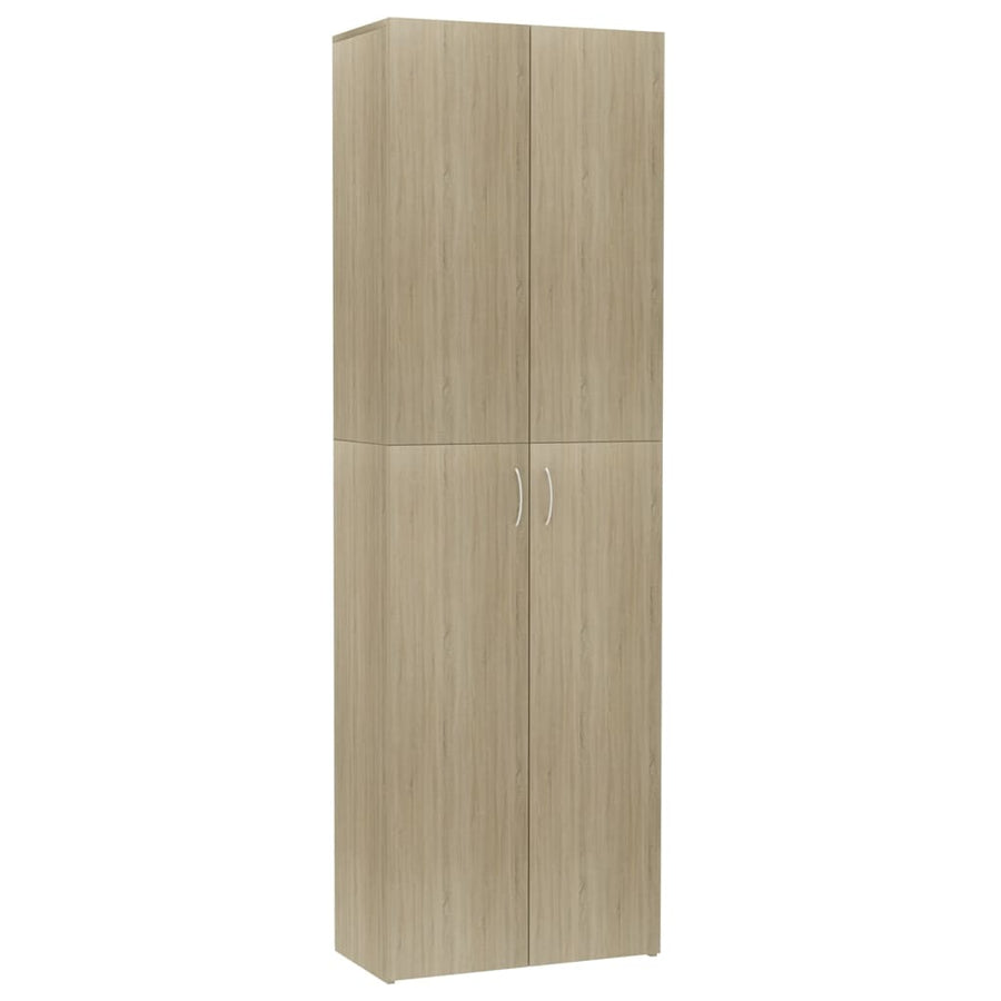 Kantoorkast 60X32X90 Cm Bewerkt Hout Kleurig Sonoma eiken