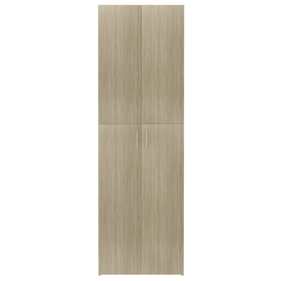 Kantoorkast 60X32X90 Cm Bewerkt Hout Kleurig Sonoma eiken
