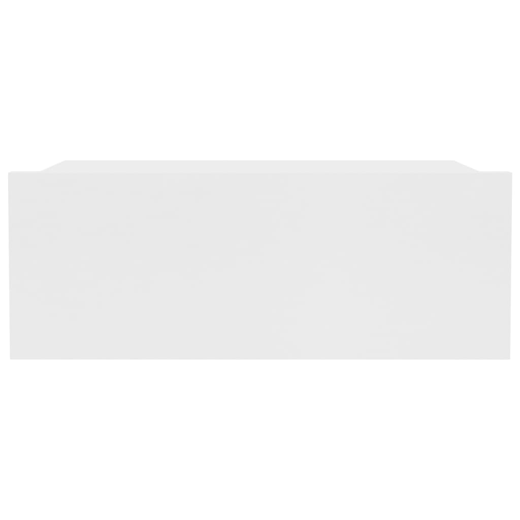 Nachtkastjes zwevend 2 st 40x30x15 cm spaanplaat wit 2 Wit