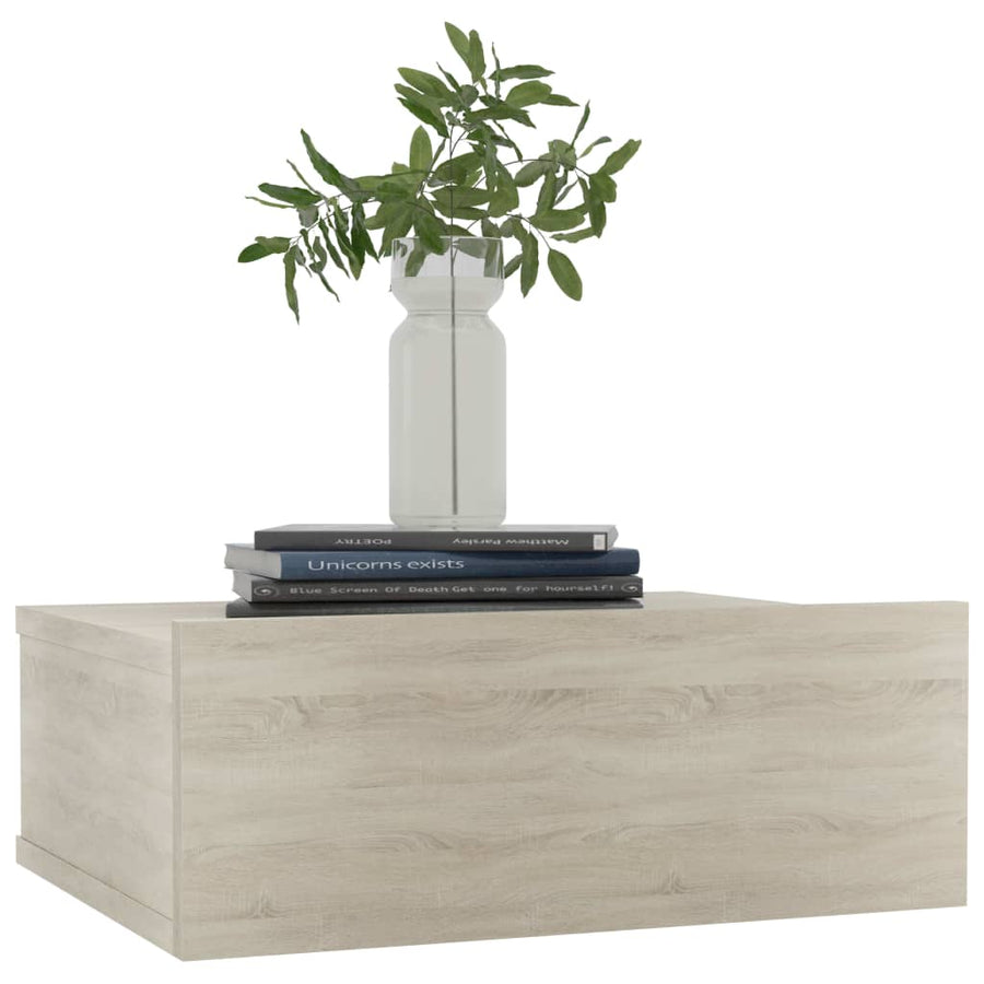 Nachtkastjes 2 st 40x30x15 cm bewerkt hout sonoma eikenkleurig 2 Sonoma eiken