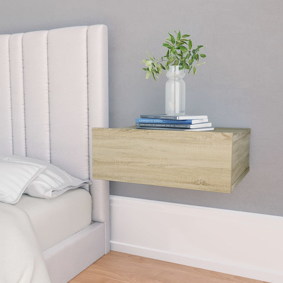 Nachtkastjes 2 st 40x30x15 cm bewerkt hout sonoma eikenkleurig 2 Sonoma eiken