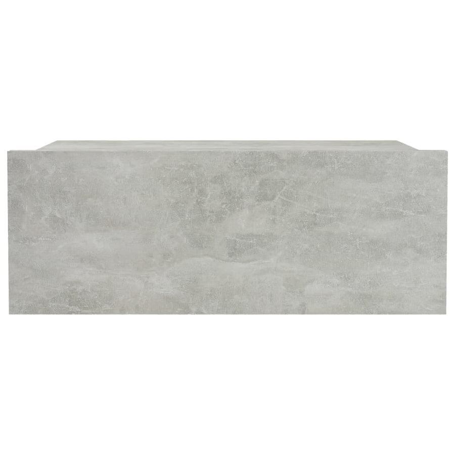 Nachtkastjes zwevend 2 st 40x30x15 cm spaanplaat betongrijs 2 Betongrijs