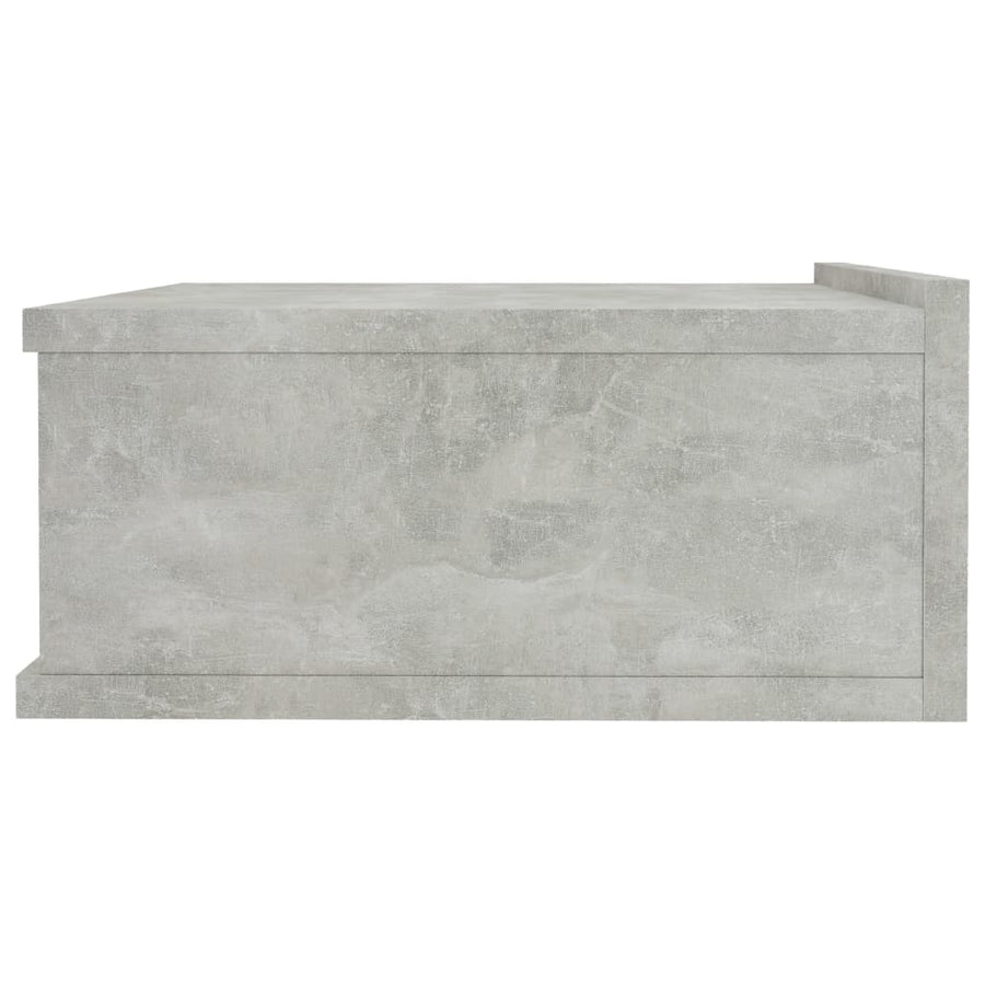 Nachtkastjes zwevend 2 st 40x30x15 cm spaanplaat betongrijs 2 Betongrijs