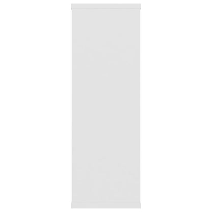 Wandschappen 04X20X58,5 Cm Bewerkt Hout Wit