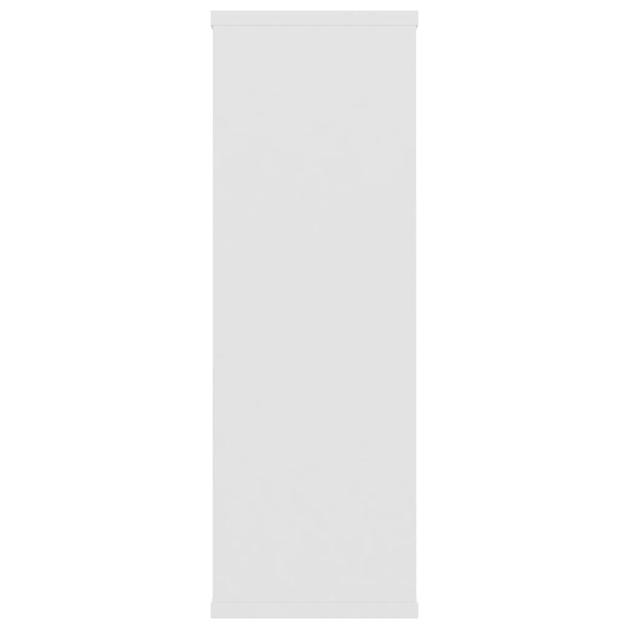 Wandschappen 04X20X58,5 Cm Bewerkt Hout Wit