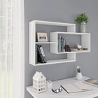 Wall shelves 104x20x58.5 cm carved wood white