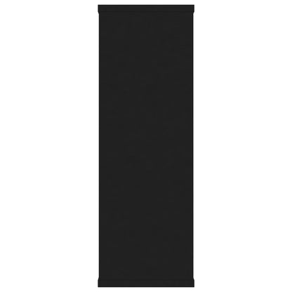 Wandschappen 104x20x58,5 cm bewerkt hout zwart Zwart