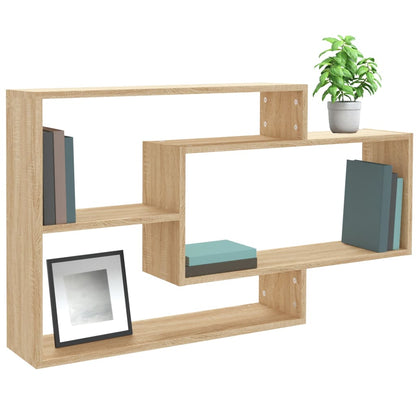 Wandschappen 104x20x58,5 cm bewerkt hout sonoma eikenkleurig Sonoma eiken