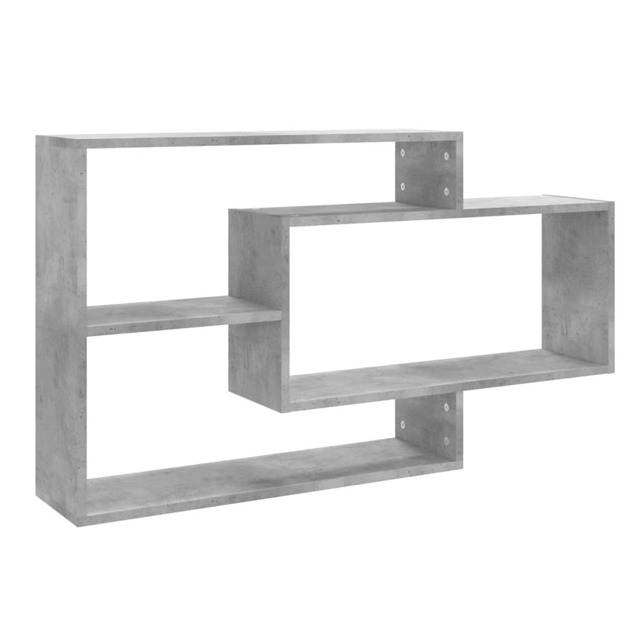 Wandschappen 104x20x58,5 cm bewerkt hout betongrijs Betongrijs