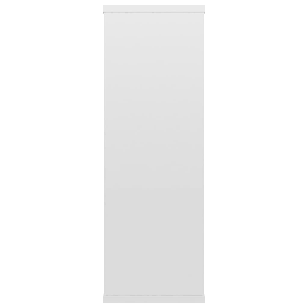 Wandschappen 104x20x58,5 cm bewerkt hout hoogglans wit Hoogglans wit