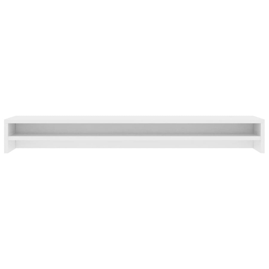 Monitorstandaard 100X24X13 Cm Bewerkt Hout Wit