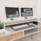 Monitor stand 100x24x13 cm processed wood white