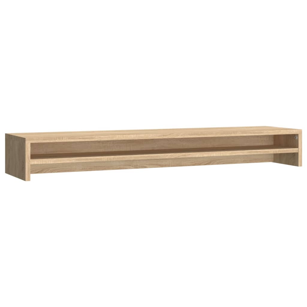 Monitorstandaard 100x24x13 cm bewerkt hout sonoma eikenkleurig Sonoma eiken