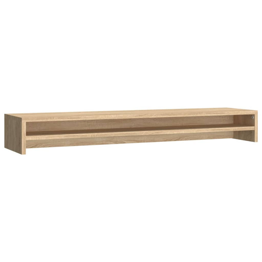 Monitorstandaard 100x24x13 cm bewerkt hout sonoma eikenkleurig Sonoma eiken