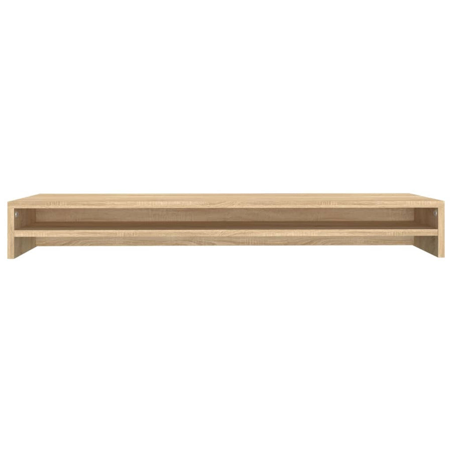 Monitorstandaard 100x24x13 cm bewerkt hout sonoma eikenkleurig Sonoma eiken