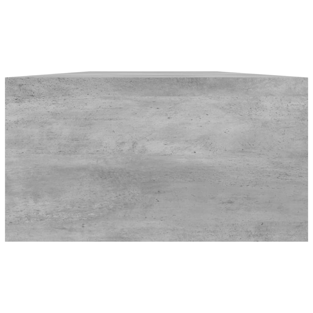 Monitorstandaard 100X24X13 Cm Bewerkt Hout Betongrijs