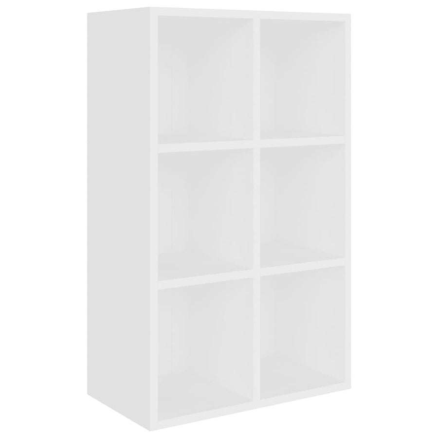 Boekenkast/dressoir 66x30x98 cm bewerkt hout wit