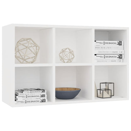 Boekenkast/dressoir 66x30x98 cm bewerkt hout wit