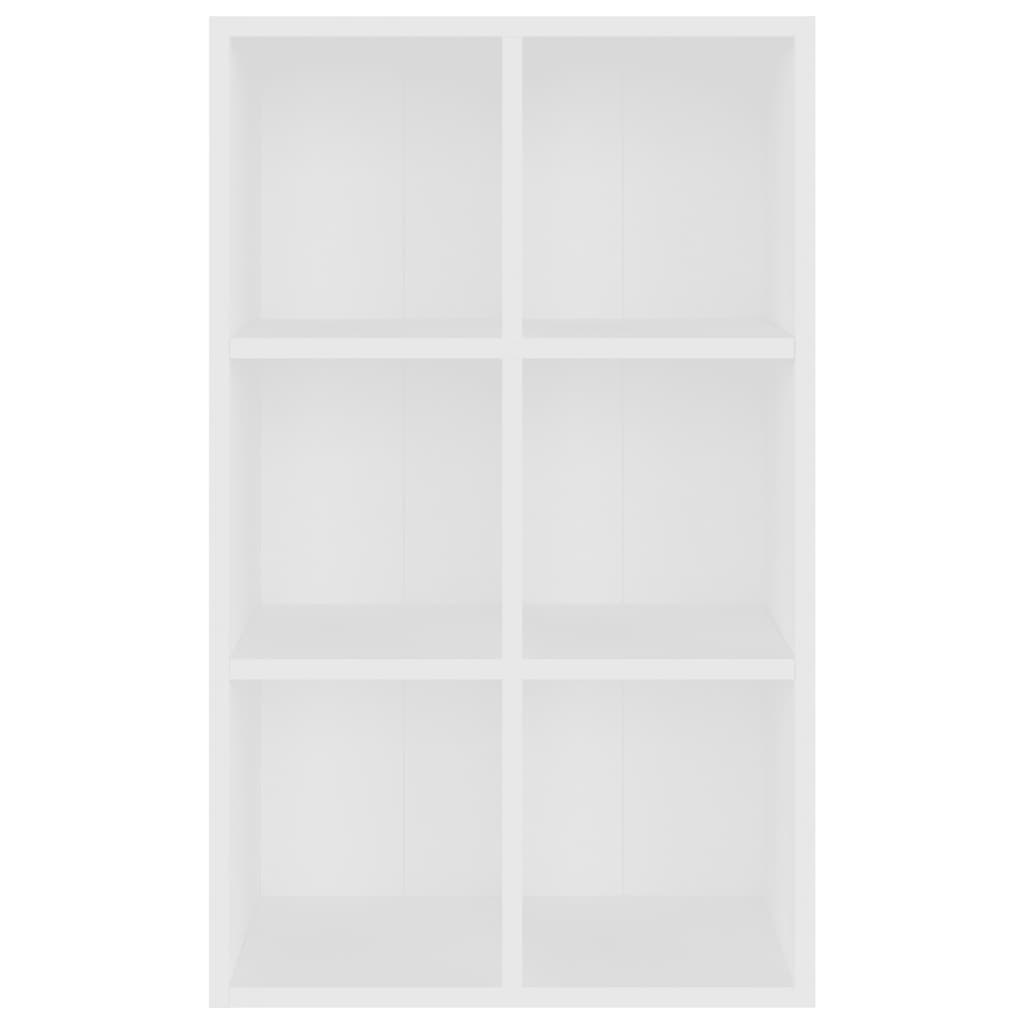 Boekenkast/dressoir 66x30x98 cm bewerkt hout wit