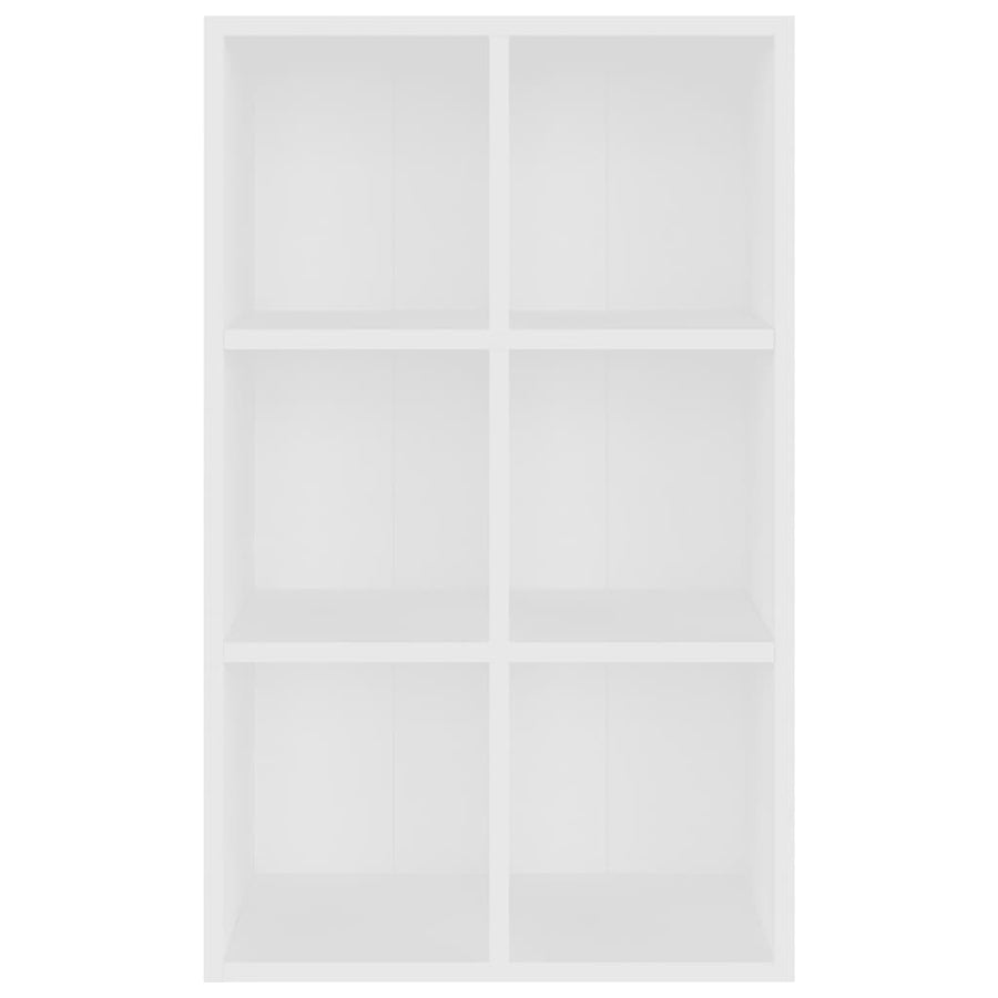 Boekenkast/dressoir 66x30x98 cm bewerkt hout wit