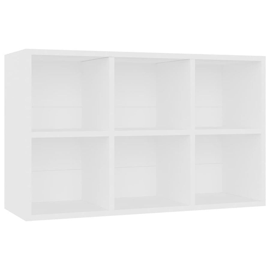 Boekenkast/dressoir 66x30x98 cm bewerkt hout wit
