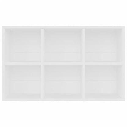 Boekenkast/dressoir 66x30x98 cm bewerkt hout wit