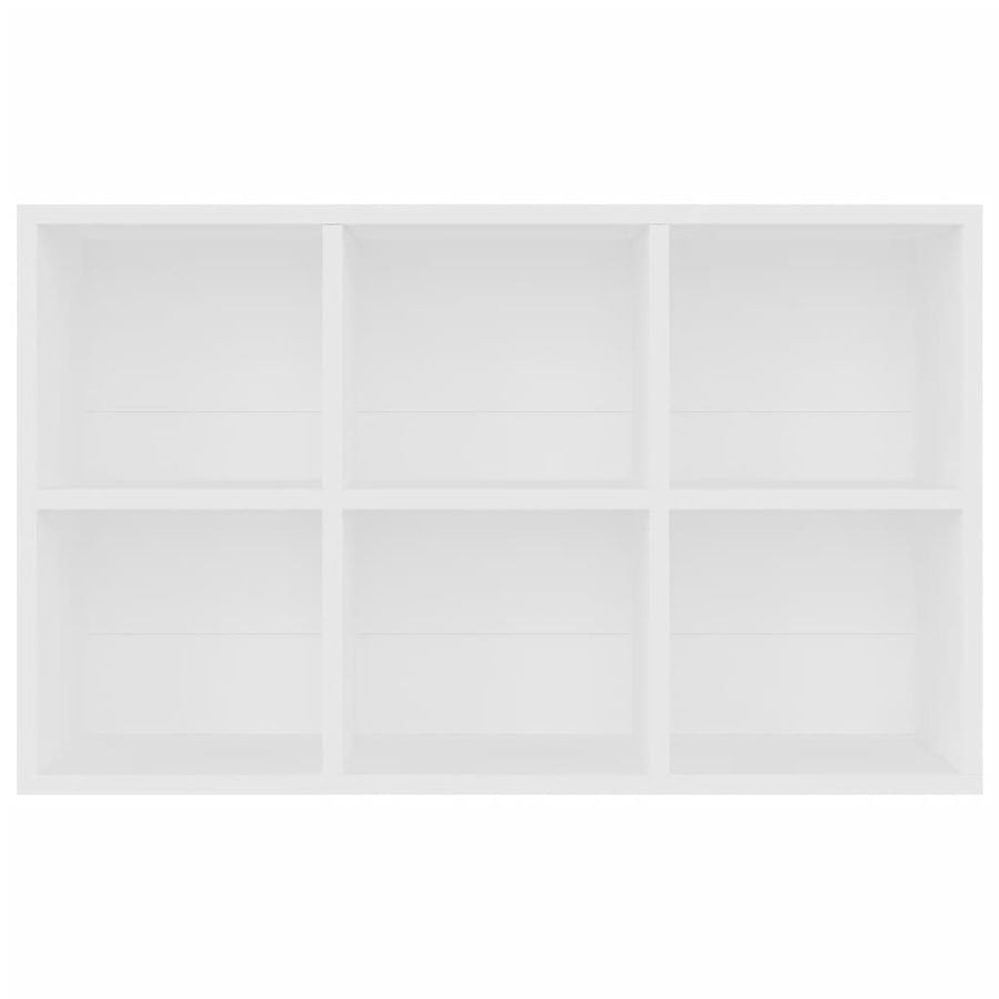 Boekenkast/dressoir 66x30x98 cm bewerkt hout wit