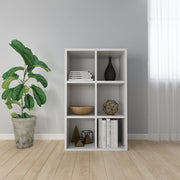 Boekenkast 66x30x98 cm bewerkt hout wit